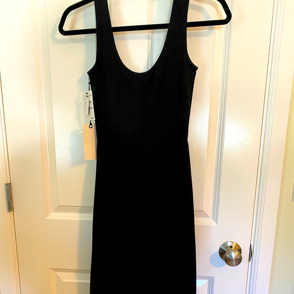 Leith midi dress with slit size XXS new with tags!